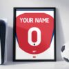 Arsenal 24/25 Customizable - Framed Football Poster