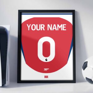 Arsenal 24/25 Customizable - Framed Football Poster