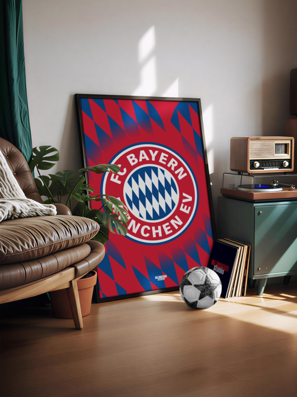 Bayern Munich Logo - Framed Football Poster
