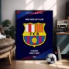 FC Barcelona Logo - Framed Football Poster
