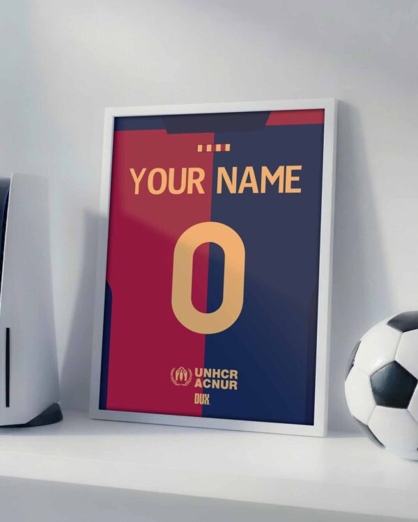 FC Barcelona Customizable Kit - Framed Football Poster