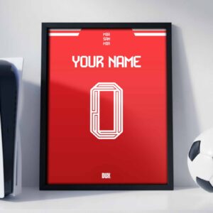 Bayern Munich 25/26 Customizable Kit - Framed Football Poster