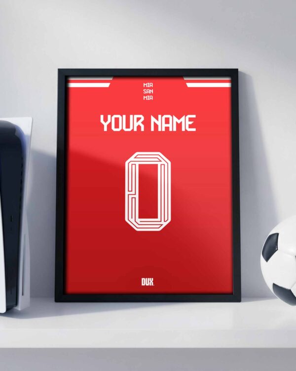 Bayern Munich 25/26 Customizable Kit - Framed Football Poster