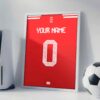 Bayern Munich 25/26 Customizable Kit - Framed Football Poster