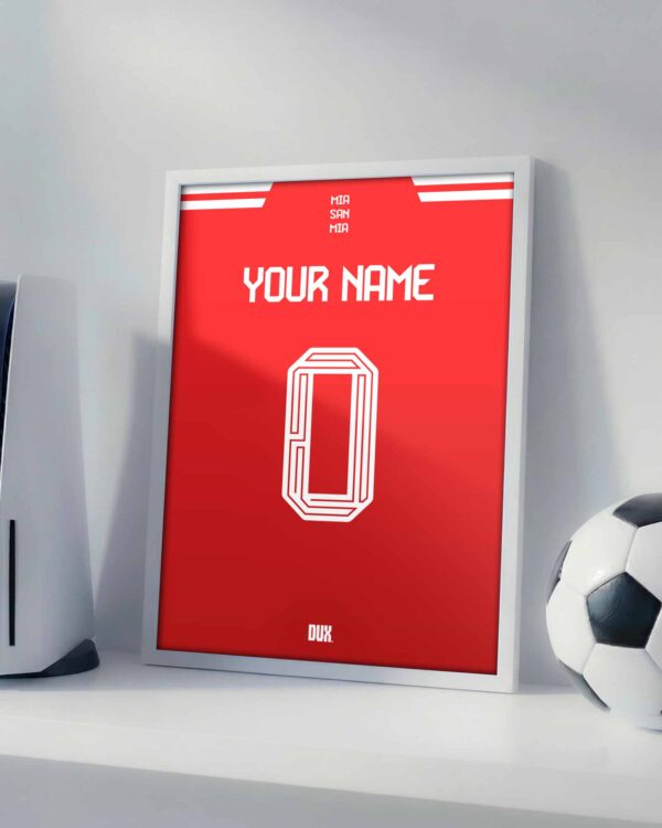 Bayern Munich 25/26 Customizable Kit - Framed Football Poster