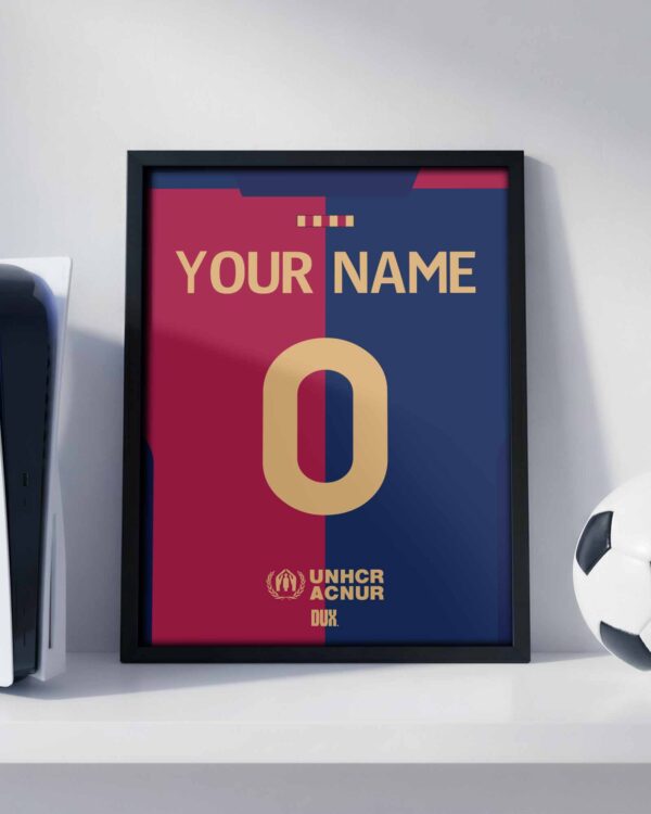 FC Barcelona Customizable Kit - Framed Football Poster