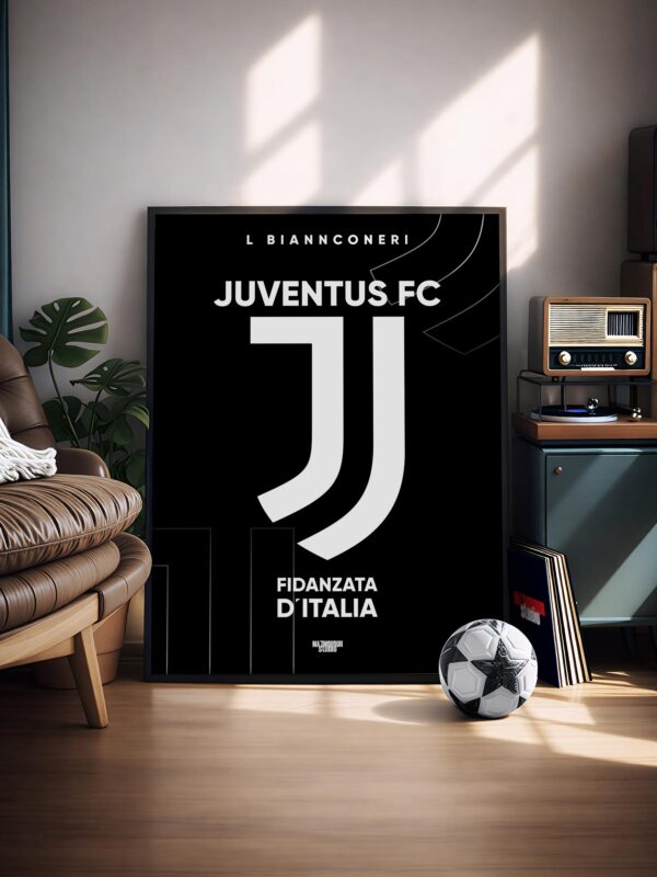 Juventus FC Logo - Framed Football Poster