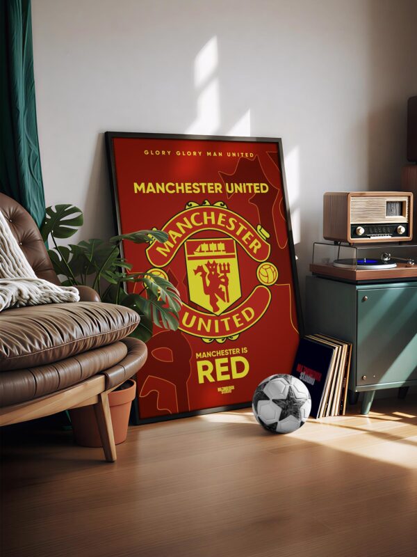 Man United Logo Poster & Frame In Egypt Main