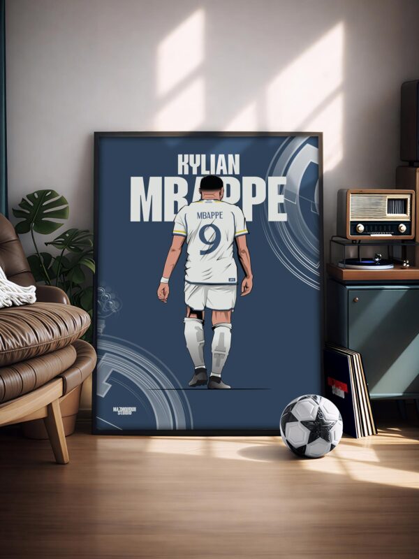 Kylian Mbappe - Framed Football Poster