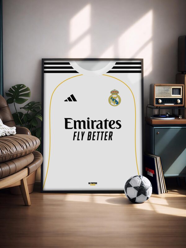 Real Madrid 25/26 Kit - Framed Football Poster