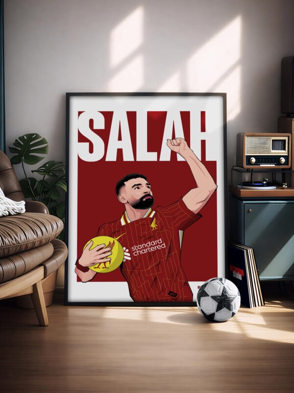 Mohamed Salah 24/25 - Framed Football Poster
