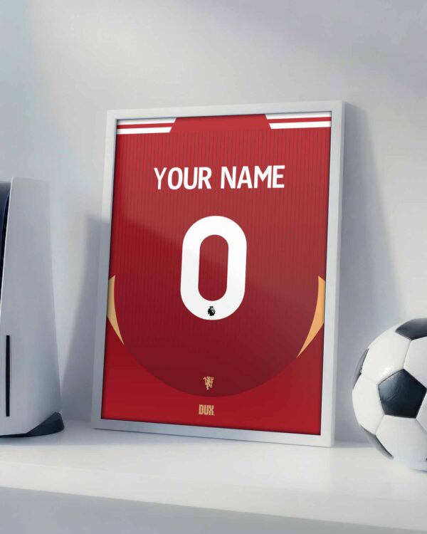 Manchester United Customizable Kit - Framed Football Poster