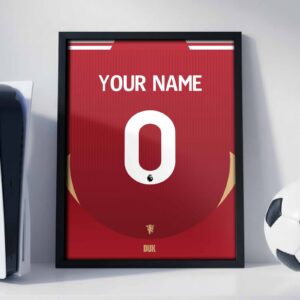 Manchester United Customizable Kit - Framed Football Poster