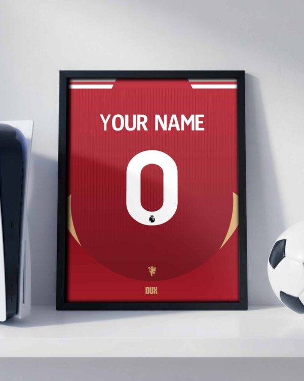 Manchester United Customizable Kit - Framed Football Poster