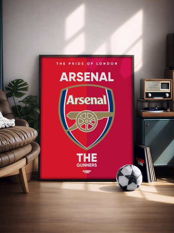 Arsenal FC Logo - Framed Football Poster