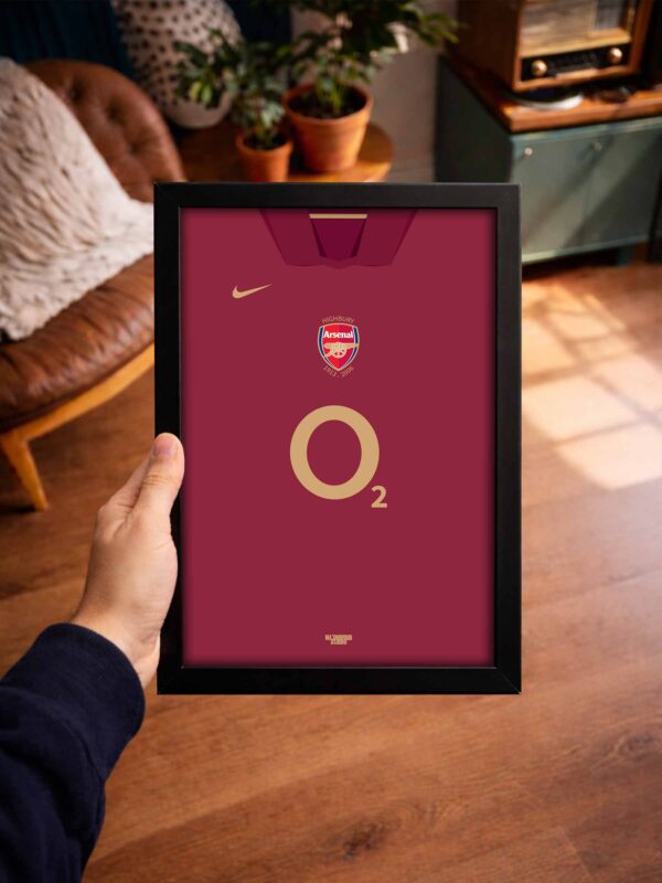 Arsenal Retro Kit - Framed Football Poster