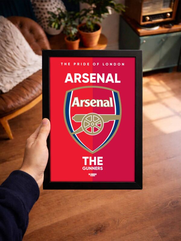 Arsenal FC Logo - Framed Football Poster