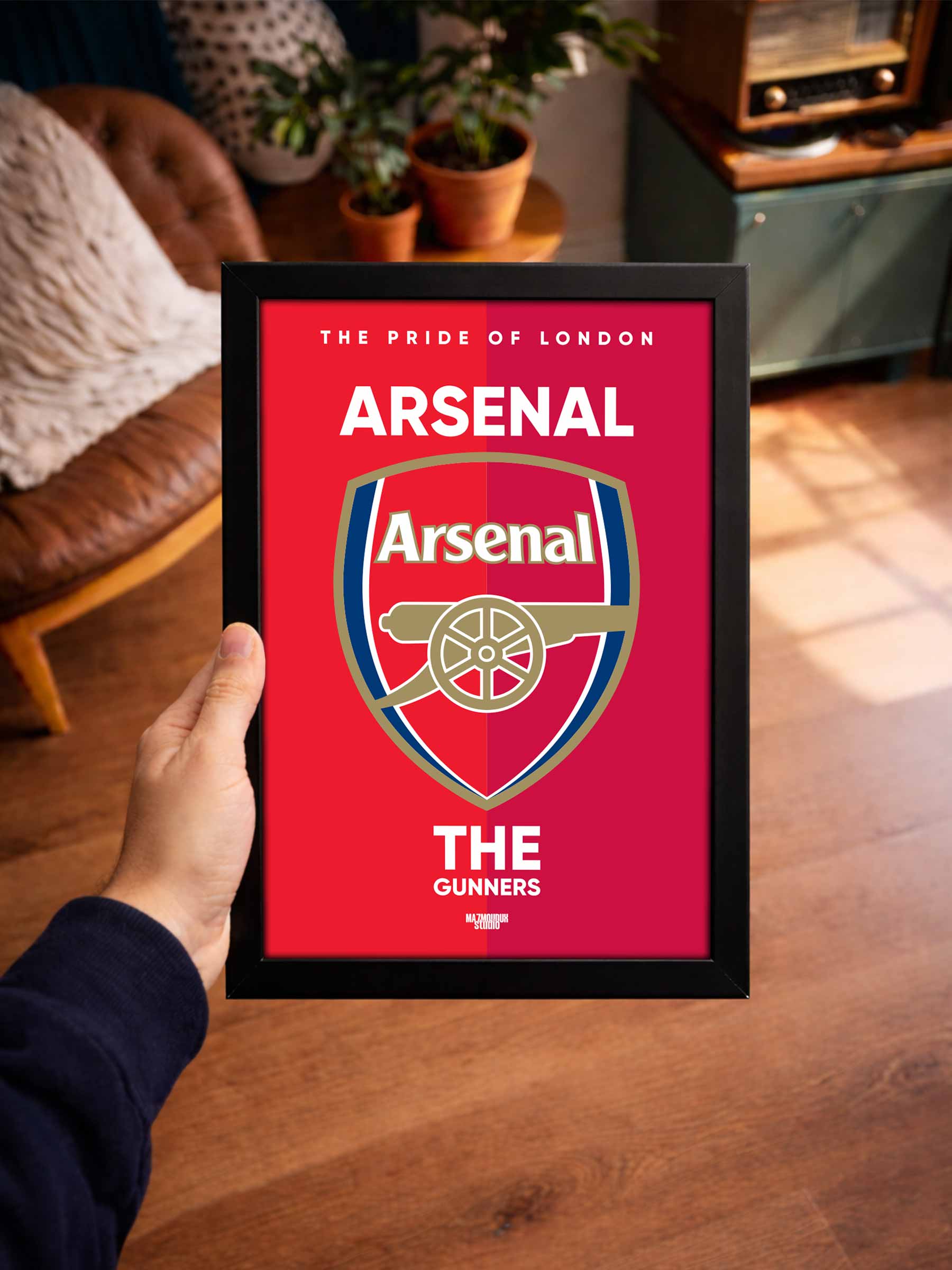 Arsenal FC Logo - Framed Football Poster - Image 4