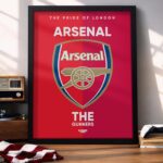 Arsenal FC Logo - Framed Football Poster