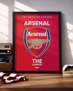 Arsenal FC Logo - Framed Football Poster