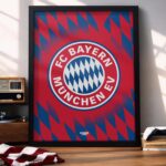 FC Bayern Munich Logo - Framed Football Poster