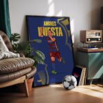 Andrés Iniesta - Framed Football Poster