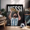 Leo Messi World Cup - Framed Football Poster