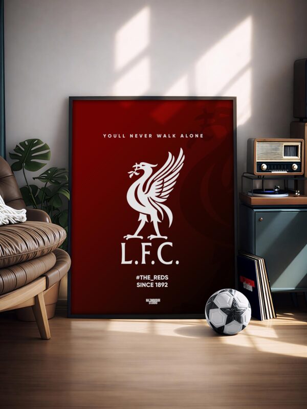 Liverpool FC Logo - Framed Football Poster