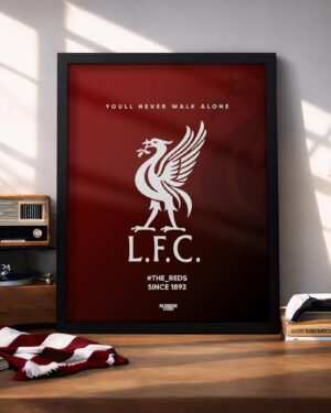 Liverpool FC Logo - Framed Football Poster