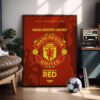 Manchester United Logo - Framed Football Poster