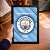 Manchester City Logo Framed Poster