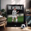 Kylian Mbappe (Be Humble) - Framed Football Poster