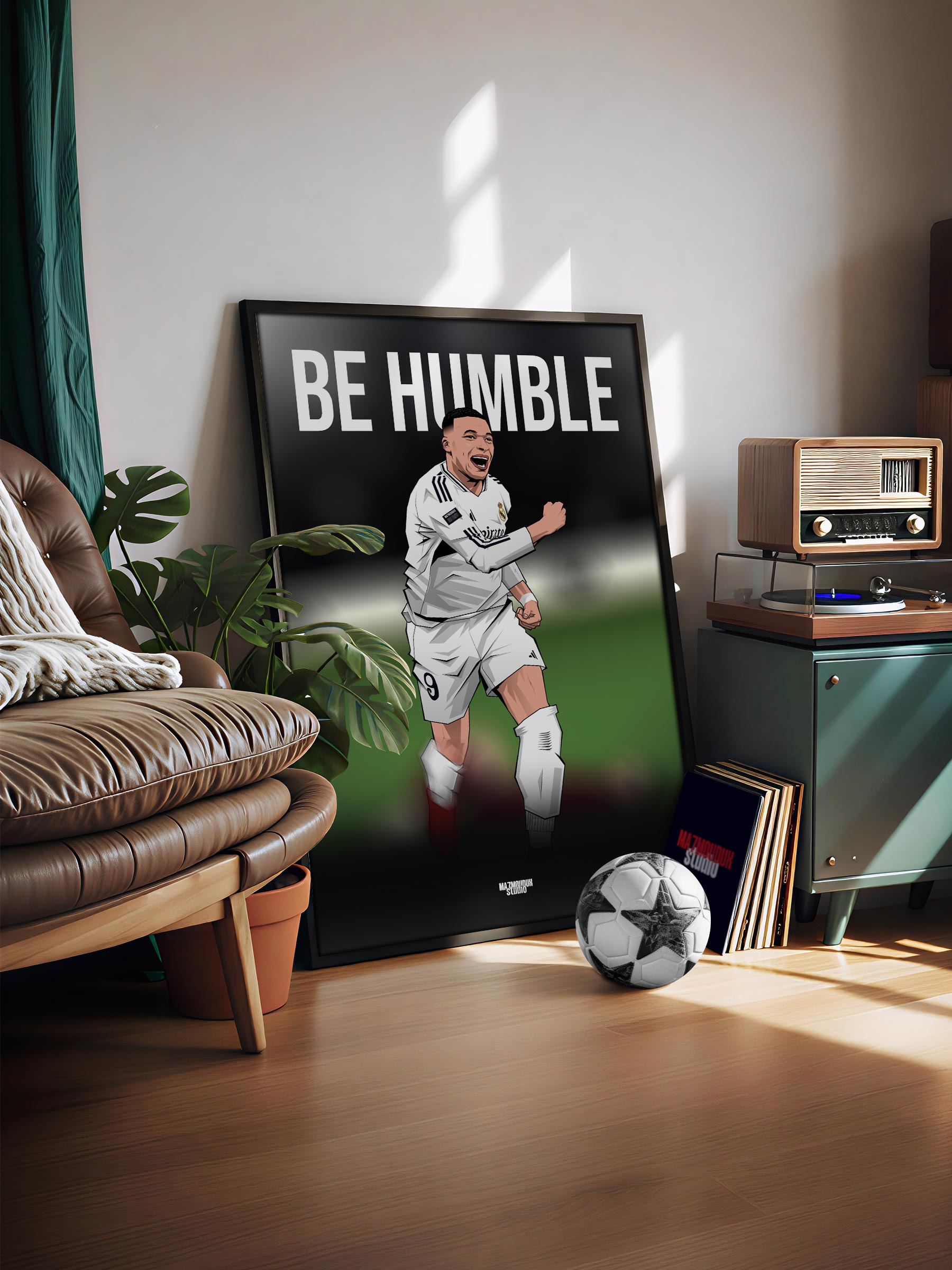Kylian Mbappe Be Humble Poster & Frame In Egypt Main