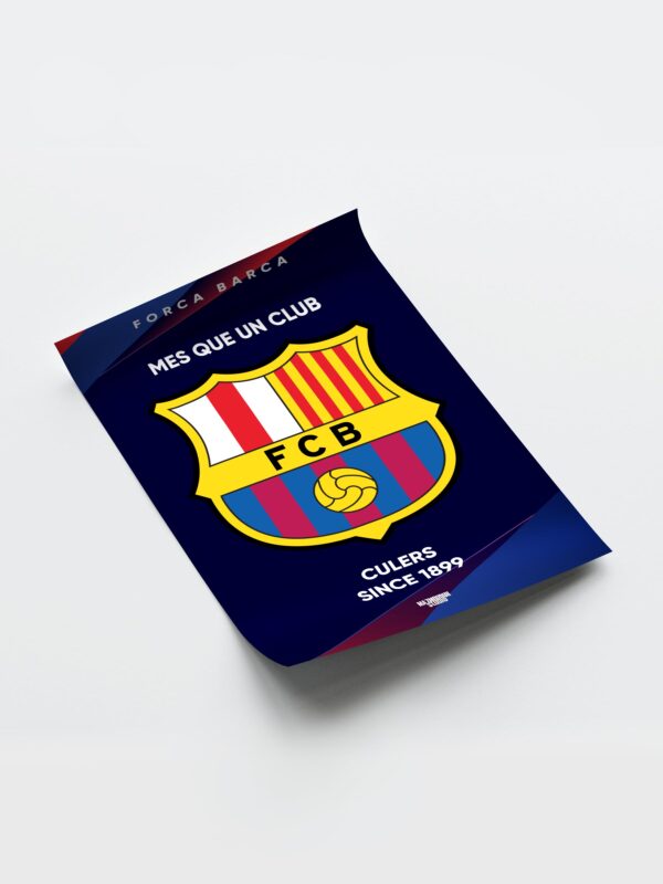 FC Barcelona Logo - Framed Football Poster