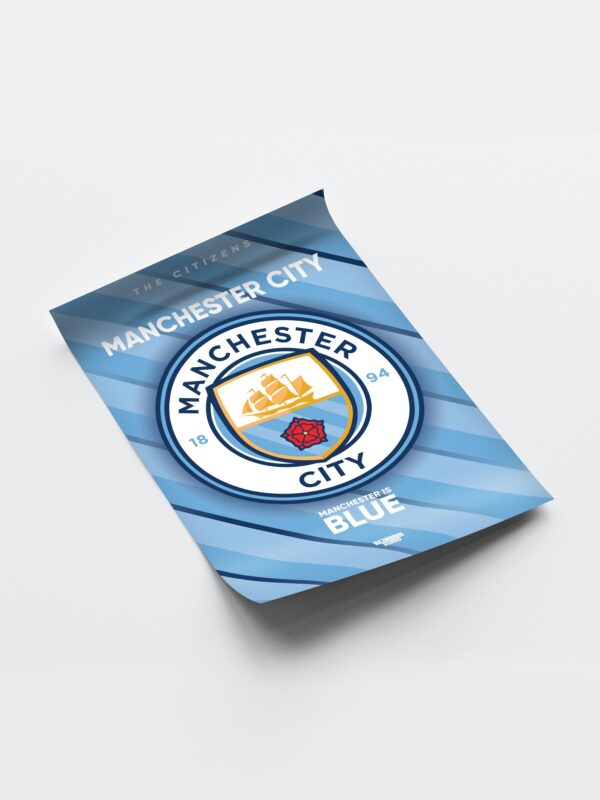 Manchester City Logo Framed Poster