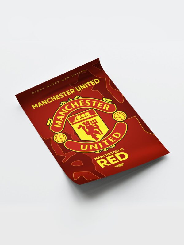 Manchester United Logo - Framed Football Poster
