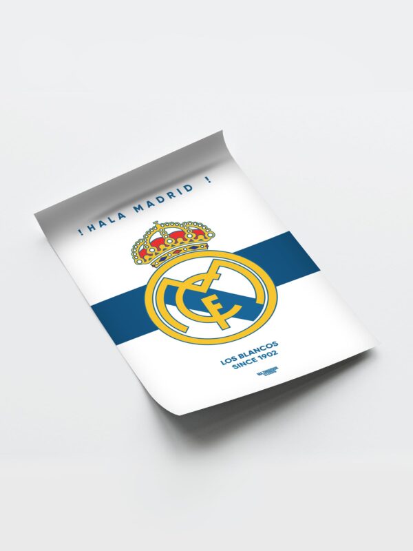 Real Madrid Logo - Framed Football Poster