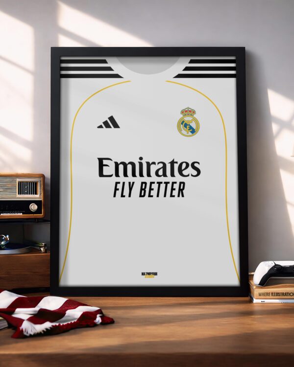 Real Madrid Kit - Framed Football Poster