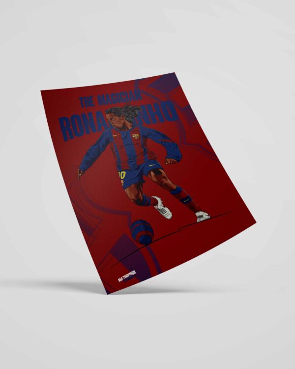Ronaldinho - Framed Football Poster