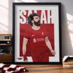 Mohamed Salah – Framed Football Poster