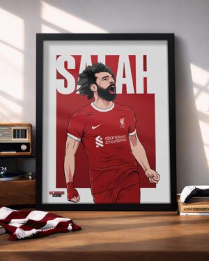 Mohamed Salah – Framed Football Poster