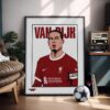 Virgil Van Dijk – Framed Football Poster