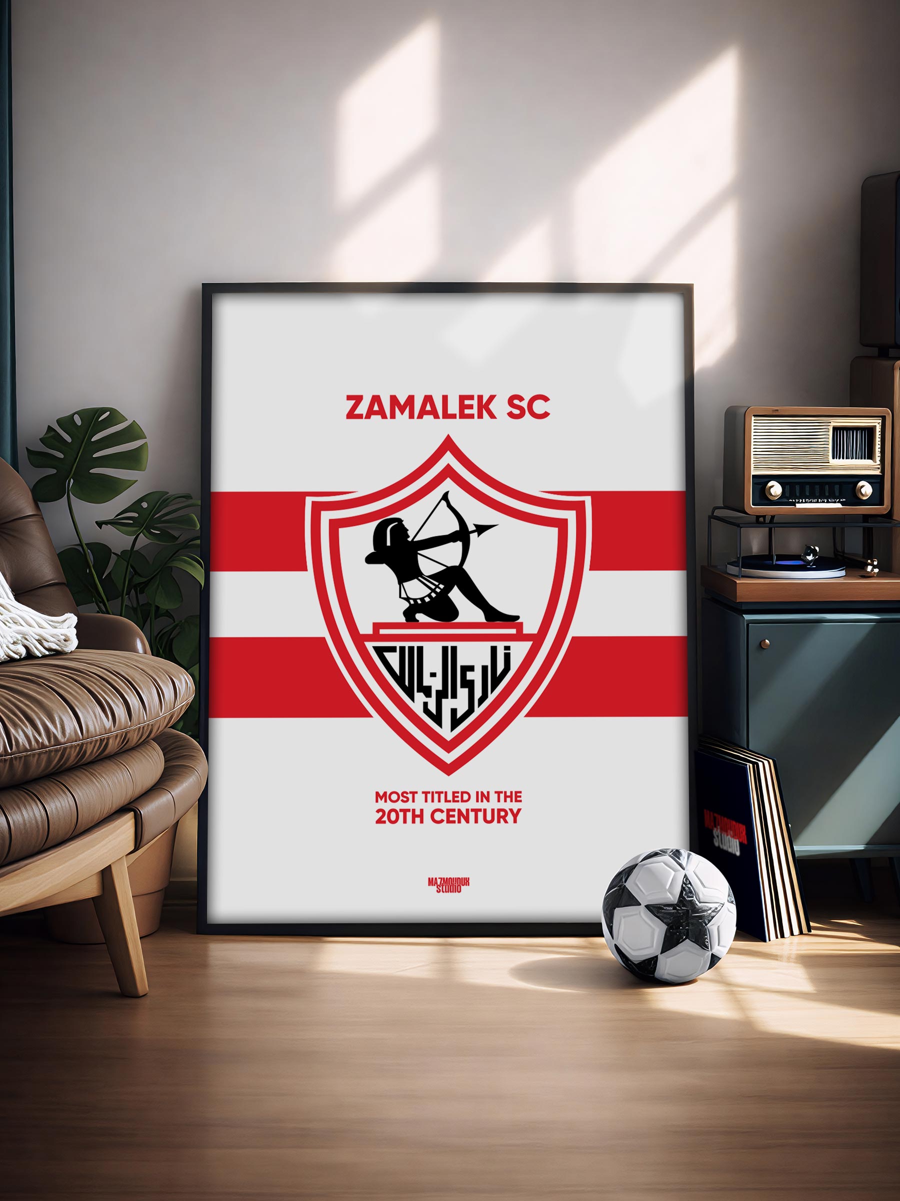 Zamalek SC Logo - Framed Football Poster - Image 2