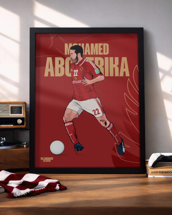Mohamed Aboutrika - Framed Football Poster