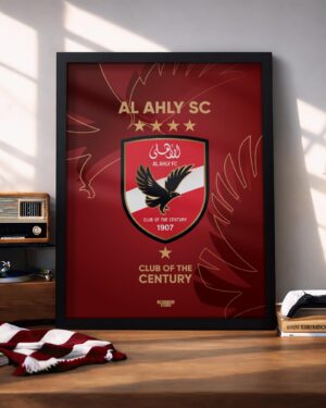 Al Ahly SC Logo - Framed Football Poster