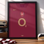 Arsenal Retro Kit - Framed Football Poster