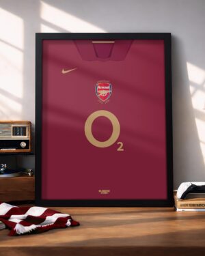 Arsenal Retro Kit - Framed Football Poster