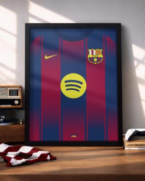 FC Barcelona Kit - Framed Football Poster