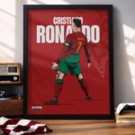 Cristiano Ronaldo - Framed Football Poster