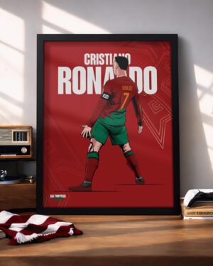 Cristiano Ronaldo - Framed Football Poster